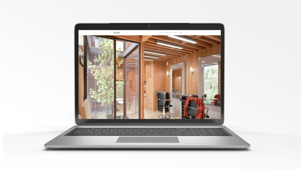 美容室のホームページ制作事例(WordPress)